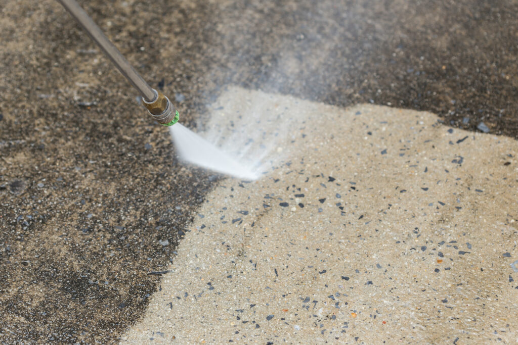 Nettoyage de terrasses et sols  à la vapeur 