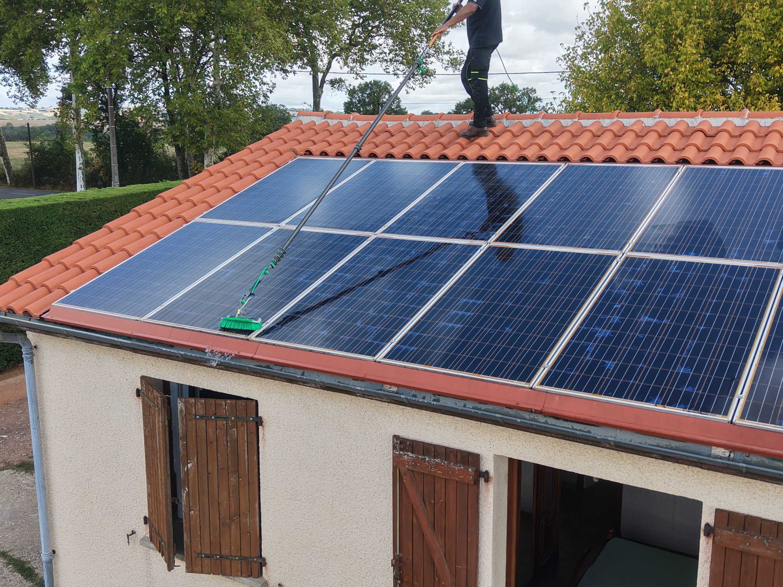 nettoyage panneaux solaire